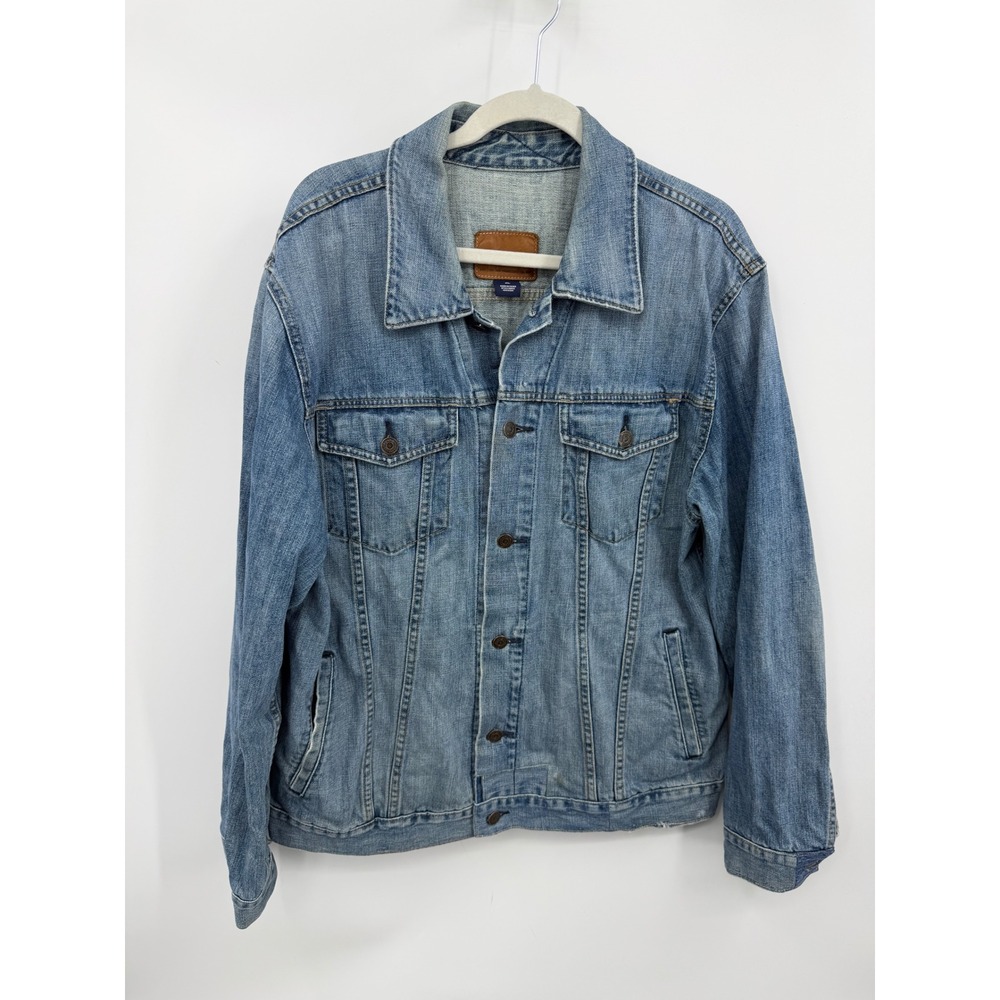 Gap 1969 Denim Jacket Mens XL Blue Medium Wash Trucker Classic Fit